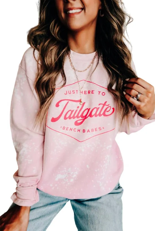 Tailgate Sprinkled Sweatshirt In Pink