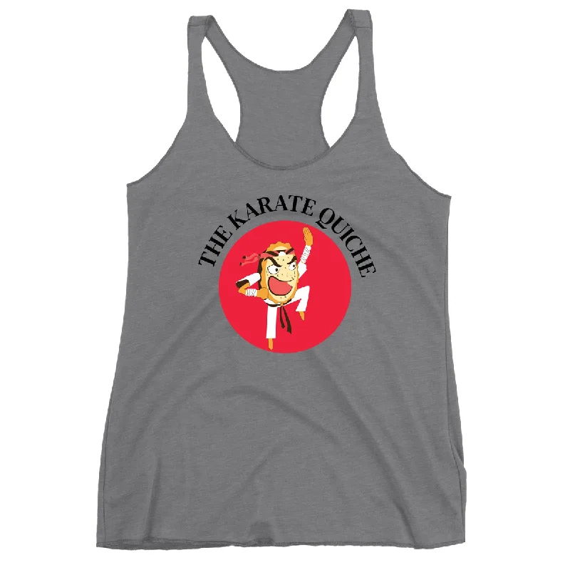 Movie The Food™ ""The Karate Quiche"" Women's Racerback Tank Top