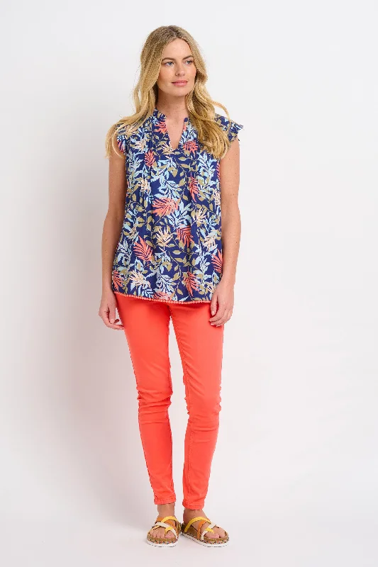 Trailing Tropics Sleeveless Blouse