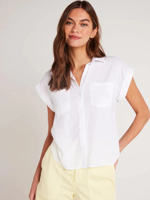 Two Pocket Short Sleeve Shirt - White