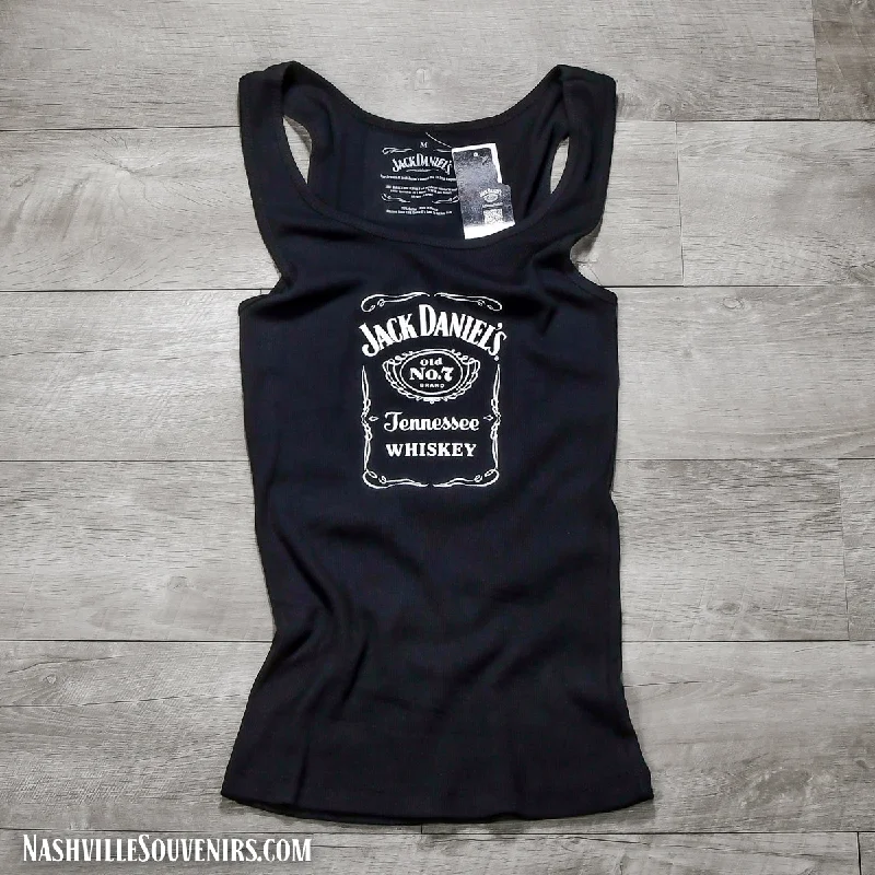 Women's Jack Daniels Old No.7 Label Ribbed Tank Top