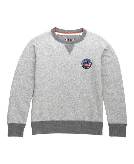 WOMEN'S CREWNECK SWEATSHIRT - GREY MARL