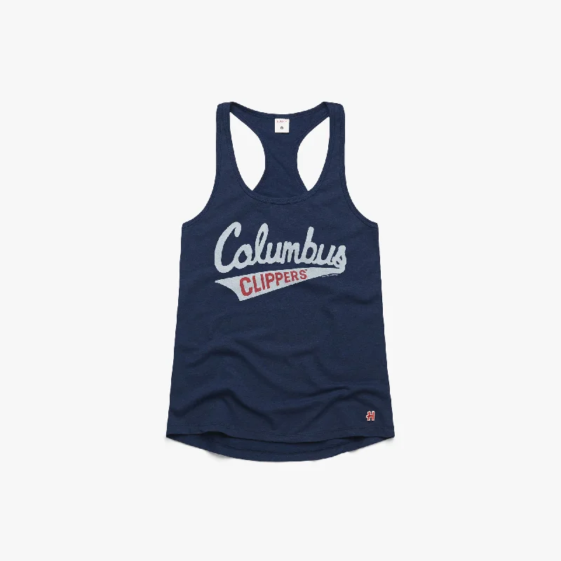 Women's Script Columbus Clippers Racerback