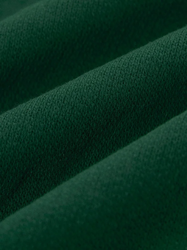 The French Terry Hoodie in Dark Green