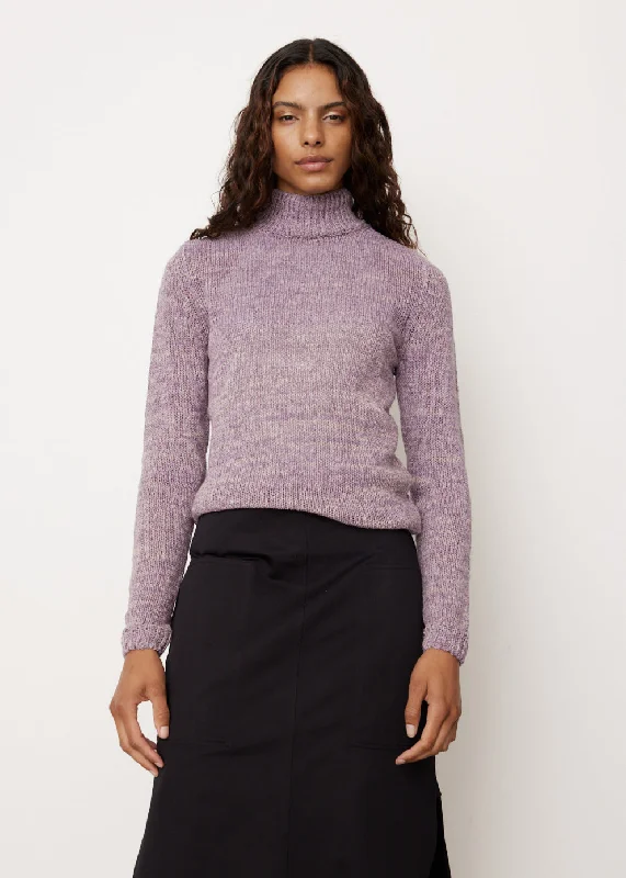 Natural-Dye High-Neck Knit