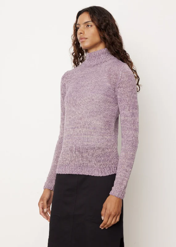 Natural-Dye High-Neck Knit