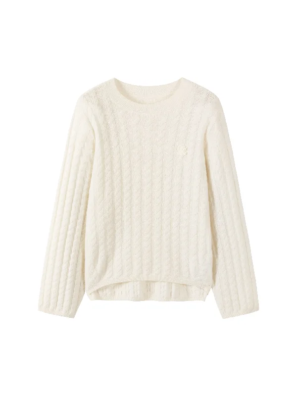 Cashmere Twisted Pullover