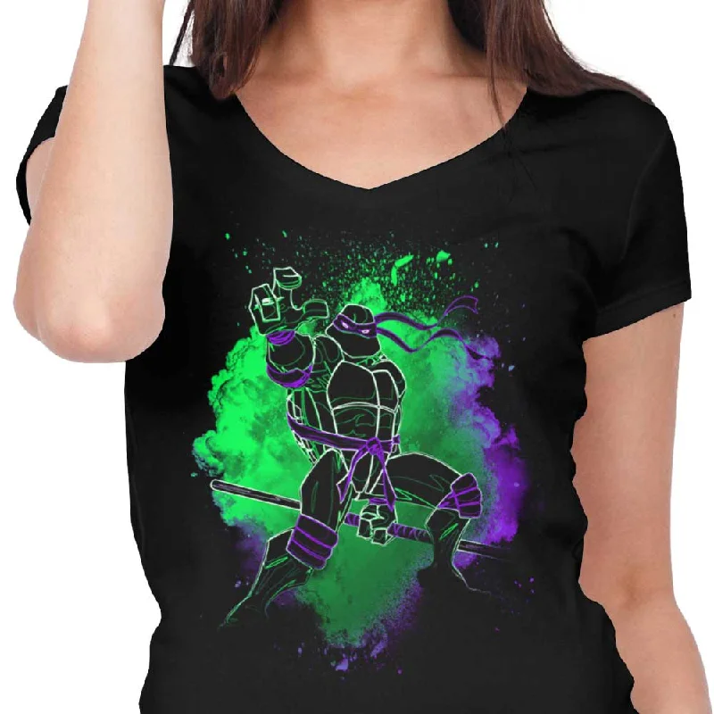 Women's Premium V-Neck / Black / S