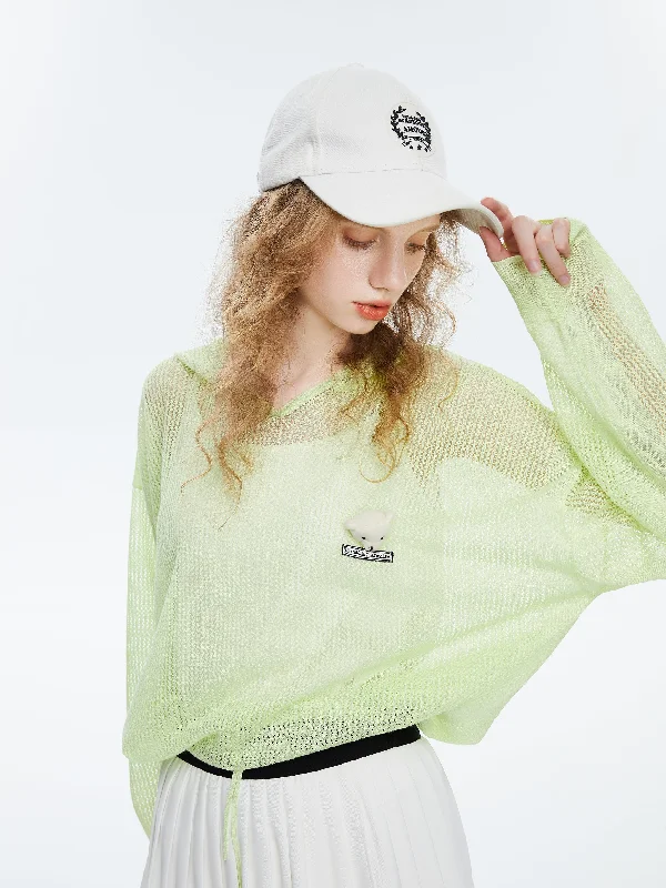 Light Green Mesh Sweater