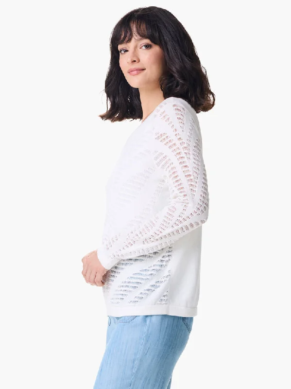 NIC+ZOE Placed Pointelle Sweater