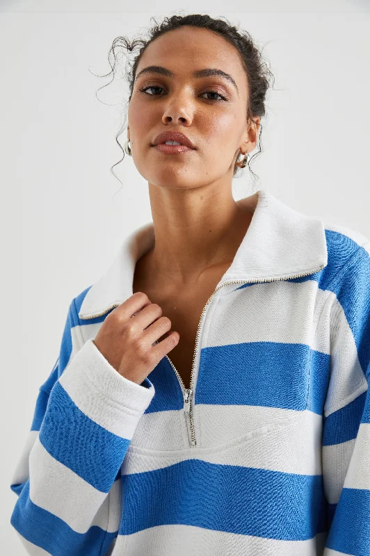 PARKER SWEATSHIRT - OCEAN RUGBY STRIPE