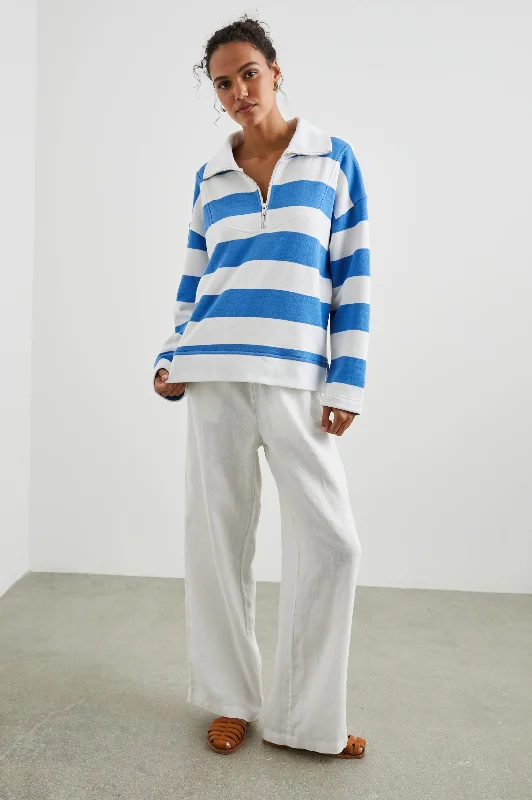 PARKER SWEATSHIRT - OCEAN RUGBY STRIPE