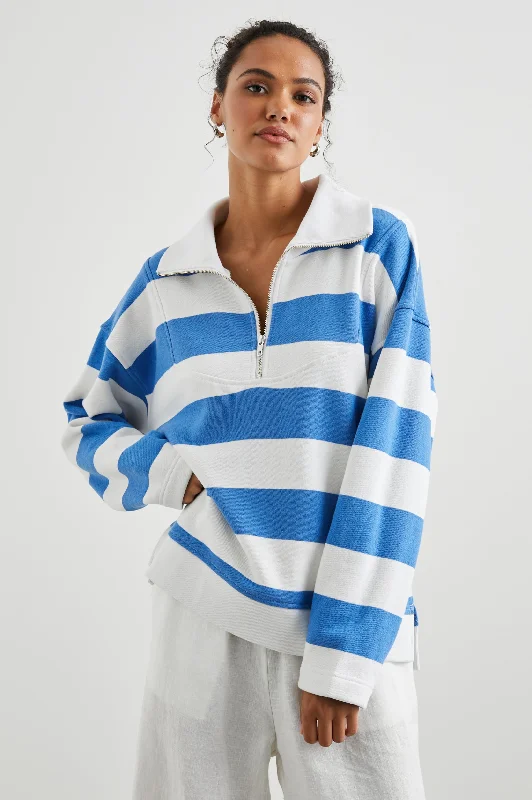 PARKER SWEATSHIRT - OCEAN RUGBY STRIPE