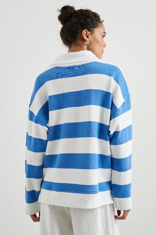 PARKER SWEATSHIRT - OCEAN RUGBY STRIPE