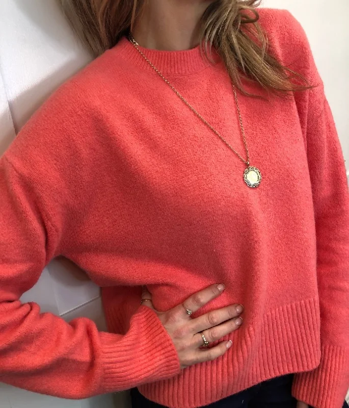 Pink Soft Crew Neck Jumper