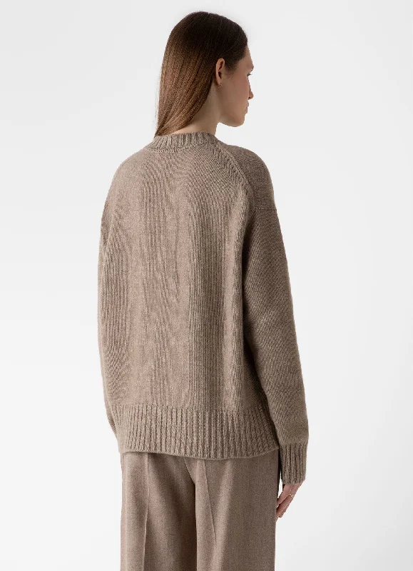 Women's Roxburgh Cashmere Jumper in Natural Brown